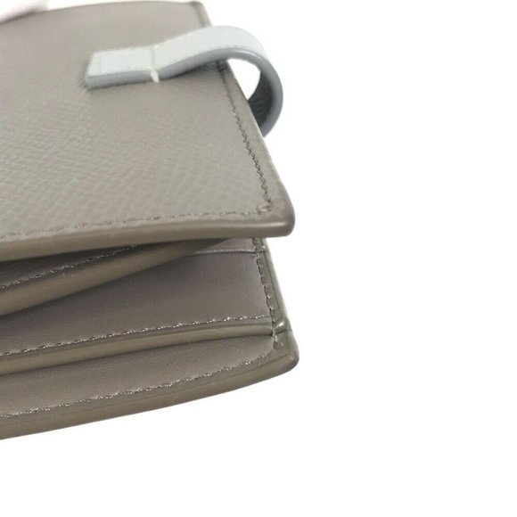 CELINE .10PI Bicolor Medium strap wallet Trifold wallet Leather gray - Picture 6 of 13